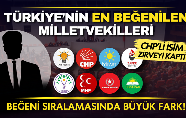 Türkiye’nin en beğenilen milletvekilleri açıklandı: CHP’li o isim zirveyi kaptı!