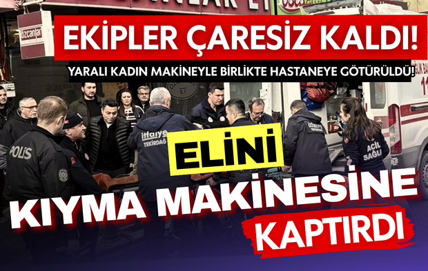 Tekirdağ’da kasapta korkunç kaza: Elini kıyma makinesine kaptırdı