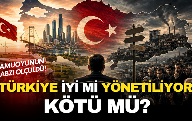 Kamuoyunun nabzı ölçüldü! Türkiye iyi mi yönetiliyor, kötü mü? İşte anketten çıkan sonuçlar
