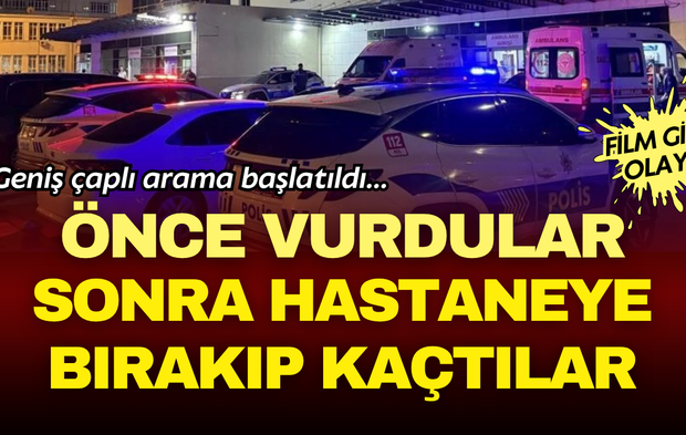 Kayseri'de film gibi olay! Önce adamı vurdular, sonra hastaneye bırakıp kaçtılar