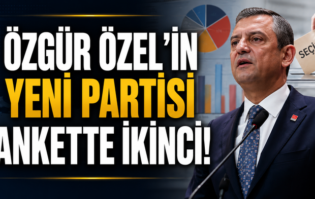 Özgür Özel'in yeni partisi ilk ankette sürpriz yaptı! CHP'de büyük oy kaybı var
