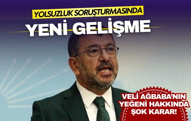 Yolsuzluk soruşturmasında yeni gelişme: Veli Ağbaba’nın yeğeni gözaltına alındı!