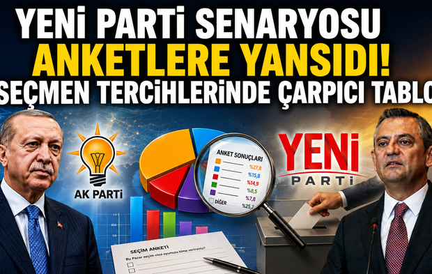Yeni Parti senaryosu anketlere yansıdı! Seçmen tercihlerinde çarpıcı tablo