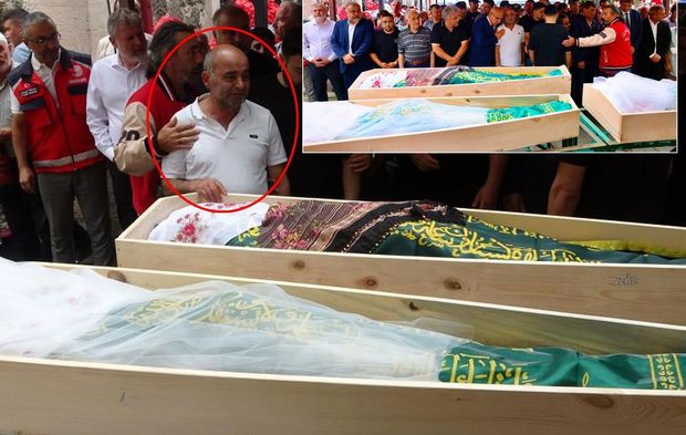 Babalarını kurtarmak isterken can verdiler! Anne ve 2 kızına gözyaşlarıyla veda