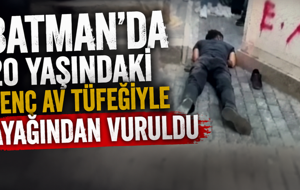 Batman'da tartışma kanlı bitti! 20 yaşındaki genç av tüfeğiyle ayağından vuruldu