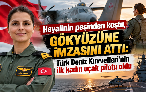 Hayalinin peşinden koştu, gökyüzüne imzasını attı: Türk Deniz Kuvvetleri’nin ilk kadın uçak pilotu oldu