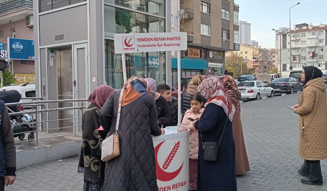 Yeniden Refah Partisi Yenimahalle'de vatandaşlarla bir araya geldi