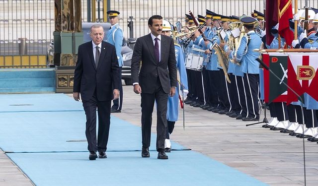 Cumhurbaşkanı Erdoğan, Katar Emiri Şeyh Temim ile görüştü