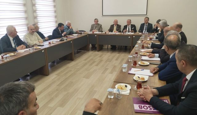 Ankara'nın oda başkanları ANKESOB toplantısında bir araya geldi