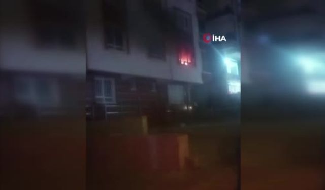 Keçiören’de apartman dairesinde korkutan yangın