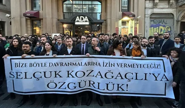 Avukatlardan İstanbul Barosu önünde 'Kozağaçlı' protestosu