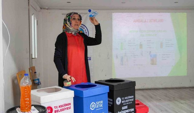 Keçiören Belediyesi’nden Öğrencilere Sıfır Atık ve Geri Dönüşüm Eğitimi