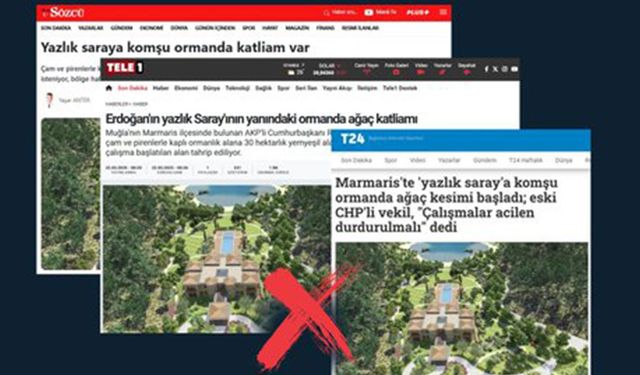 Marmaris'te yüzlerce çam ağacı kesildi iddiasına yalanlama!