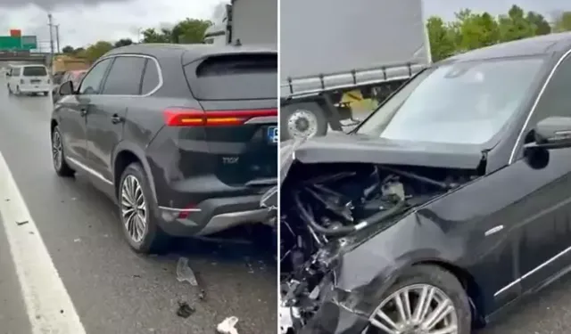 Mercedes TOGG’a çarptı; Sosyal medya yıkıldı: 'tanka vursaydı bu kadar olmazdı'