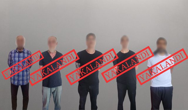 Kırmızı bültenle aranan 5 kişi yakalanıp Türkiye'ye getirildi!