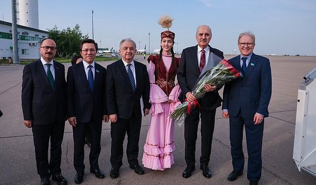 TBMM Başkanı Kurtulmuş TÜRKPA Genel Kurulu için Kazakistan'da