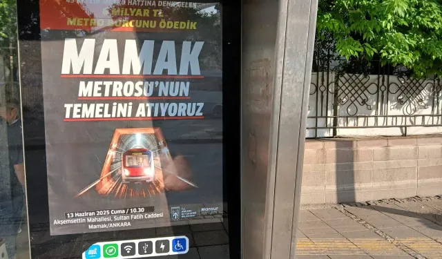 Mamak Metrosu’nun temeli Cuma günü atılacak