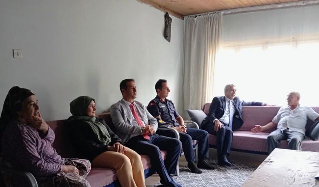 Ankara şehitlerini unutmuyor: Beypazarı Kaymakamı Çoşkun şehit ailesini ziyaret etti