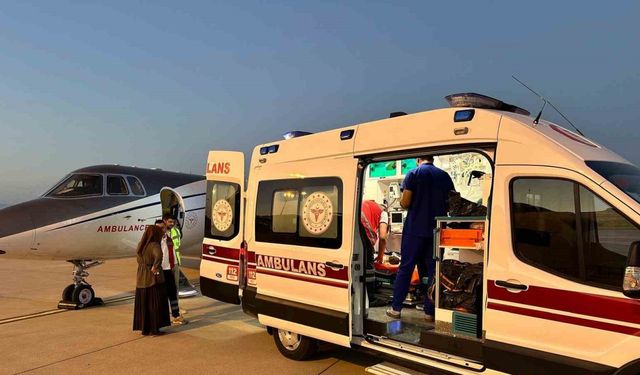 Sağlık Bakanlığı Elif bebek için seferber oldu: Ambulans uçakla Ankara'ya getirildi