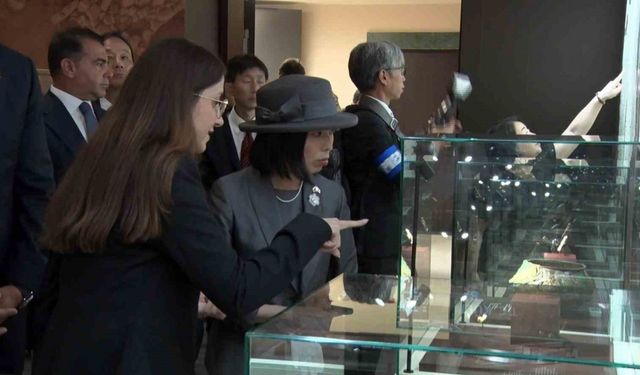 Japonya Prensesi Akiko Mikasa'dan Ankara'da "Arkeolojinin Altın Çağı" sergisine ziyaret