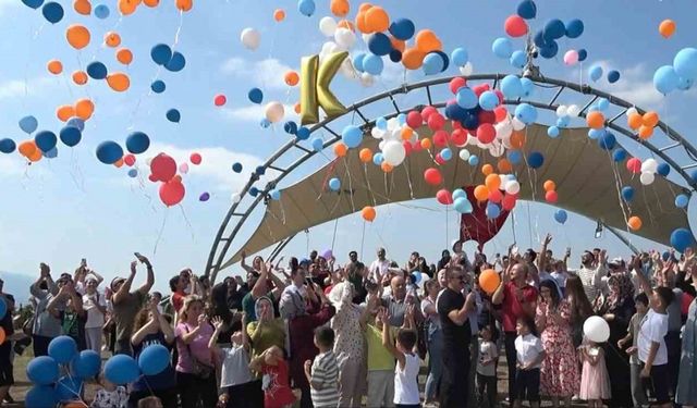 Lösemiyi yenen 6 yaşındaki Kağan’ın zaferi balonlarla kutlandı