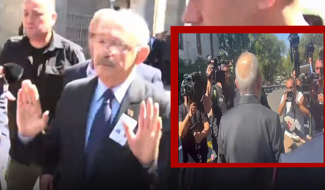 CHP Kurultay davası öncesi Kılıçdaroğlu soruları duymazdan geldi sırtını dönüp gitti!