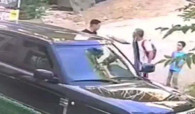 Çocuklarının önünde babaya tokat atan sürücü tutuklandı!