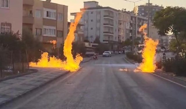 Mersin Tarsus’ta doğal gaz hattında patlama: 2 kişi yaralandı