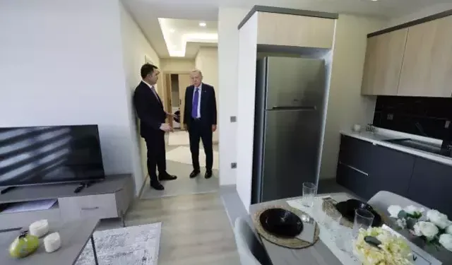 Yüzyılın Konut Projesi Başakşehir’de tanıtıldı! Erdoğan örnek daireleri inceledi