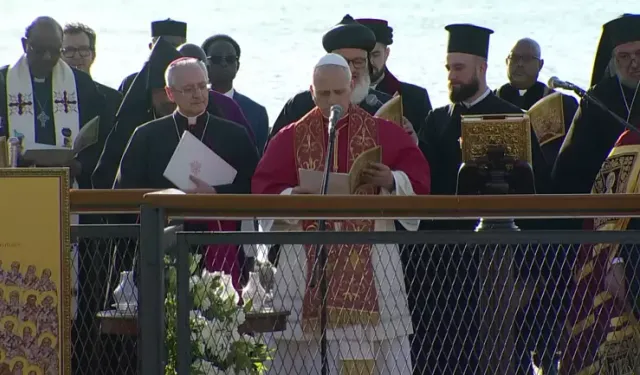 Papa 14. Leo, İznik’te tarihi bazilikada ayin yönetti