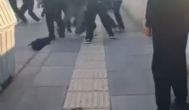 Sincan’da çocuklar arasında kavga cep telefonu kamerasına yansıdı