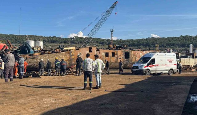 İzmir Aliağa’da gemi parçası faciası: İşçi Hasan Aktepe hayatını kaybetti