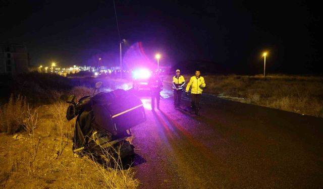 Nevşehir’de kedi paniği! Ani fren yapan motosikletli yere savruldu