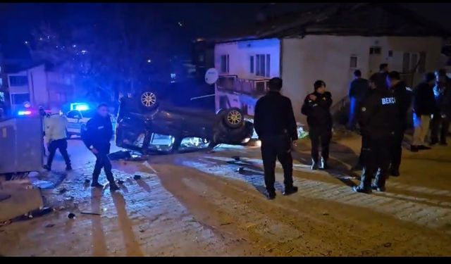 Tokat’ta hafif ticari araç takla attı! 5 kişi yaralandı