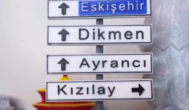 Ankara’nın ikonik Kızılay tabelası artık 3D model olarak satılıyor