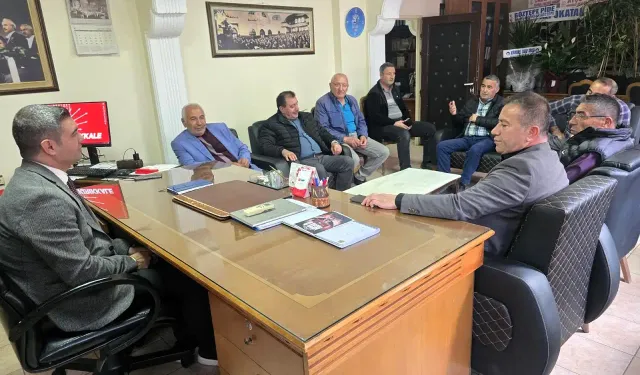 Kırıkkale, Delice İlçesi’nden bir heyet CHP Kırıkkale İl Başkanlığını ziyaret etti