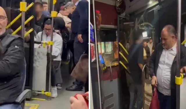 Halk otobüsünde skandal! Herkesin içinde tuvaletini yaptı