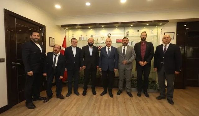 YENİMAHALLE ROTARY KULÜBÜ FETHİ YAŞAR'I ZİYARET ETTİ