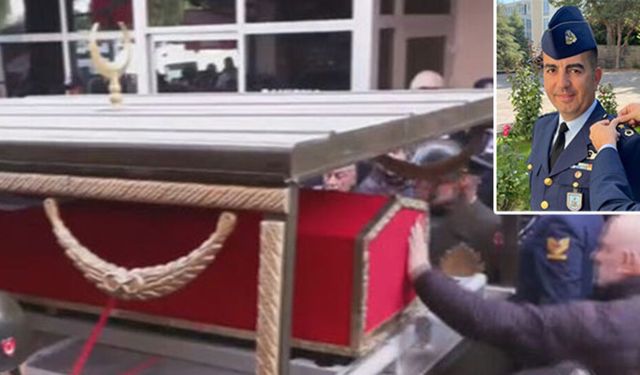 Şehit Pilot Yarbay Gökhan Korkmaz son yolculuğuna uğurlandı
