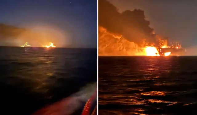 Karadeniz'de tehlikeli saatler: Bir tanker patladı, diğeri vuruldu