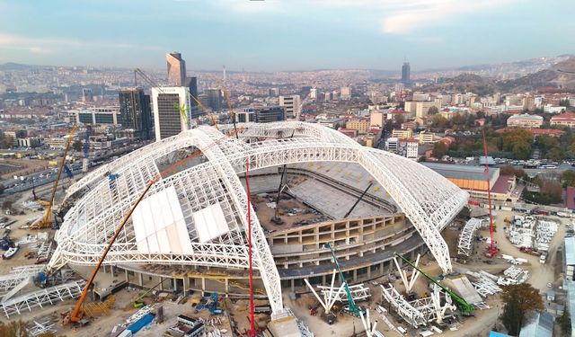 Ankara’da 19 Mayıs Stadyumu hızla yükseliyor! Tamamlandığında dünya sıralamasına girecek!