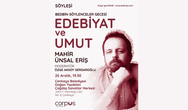 Bedbin söylenceler gecesi Ankara’da edebiyat ve umudu buluşturacak