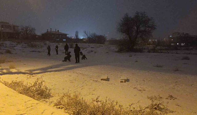 Kırşehir’de akşam saatlerinde kar yağışı başladı