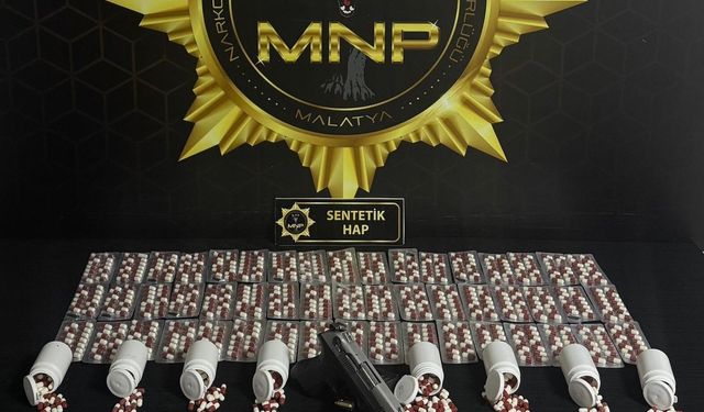 Malatya’da sokak satıcılarına operasyon: Binlerce sentetik hap ele geçirildi