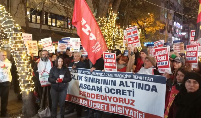 Asgari Ücret Kararı Ankara’daki Yürüyüşle Eleştirildi