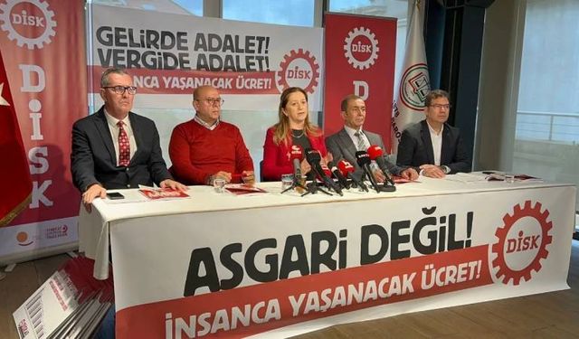 DİSK’ten Asgari Ücret Tespit Komisyonu öncesi çağrı: “Enflasyon tek haneye düşene kadar yılda en az iki kez güncellenmel