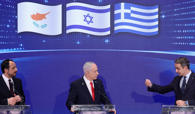 İsrail Yunanistan ve GKRY Kudüs’te toplandı; Doğu Akdeniz mesajları dikkat çekti