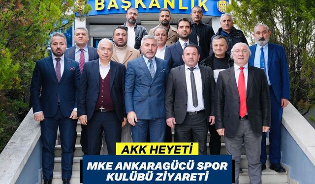 Ankara Kent Konseyi'nden Ankaragücü'ne moral ziyareti: Taraftara maç çağrısı