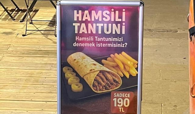 Ankara’da bir işletme “hamsili tantuni” çıkardı!