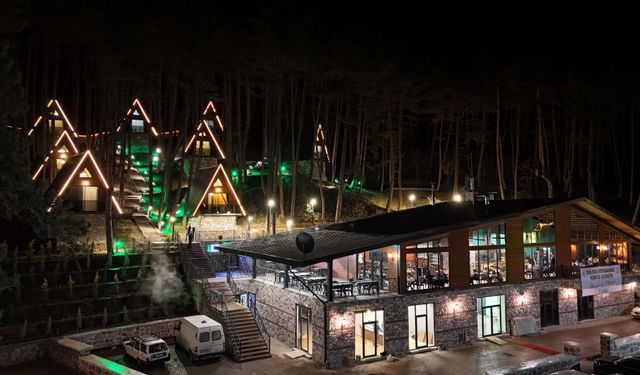 Kışın doğa kaçamağı yapmak isteyenler! Kızılcahamam Soğuksu Bungalov Evleri tam sizlik